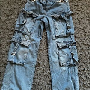 Forever 21 Blue Straight Leg Jeans